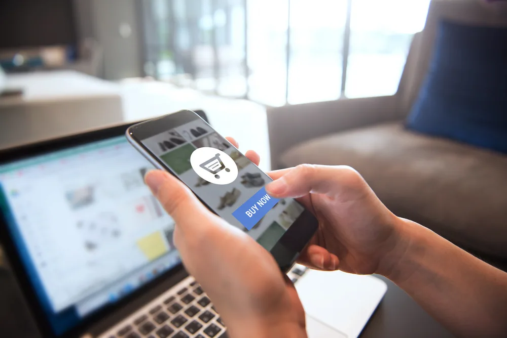 Online shopping from a smartphone — e-commerce