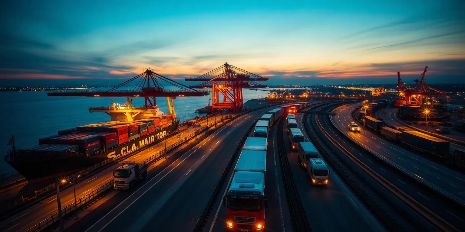 Logistică și transport — lanț logistic conectat